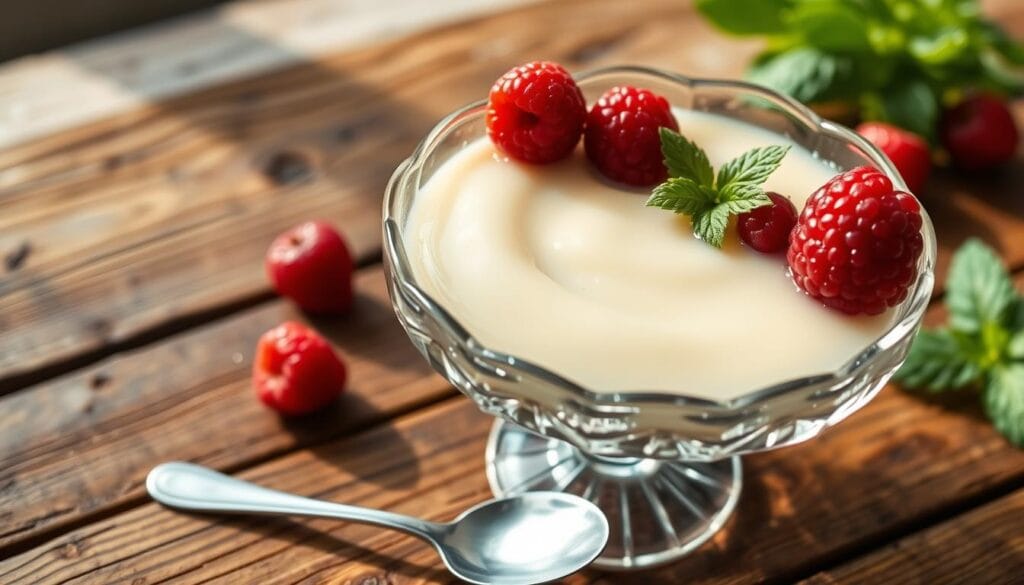 no cornstarch vanilla custard