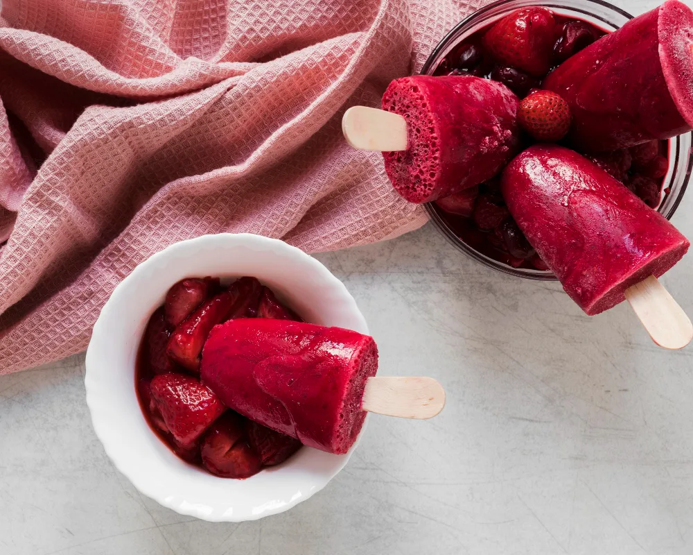 Hibiscus Tea Sorbet