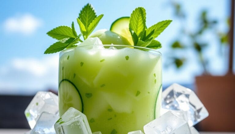 Refreshing Cucumber Mint Mojito Sorbet Recipe 1 Cucumber Mint Mojito Sorbet