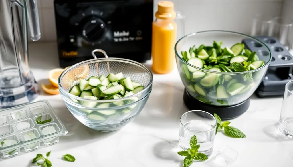Cucumber Mint Mojito Sorbet equipment