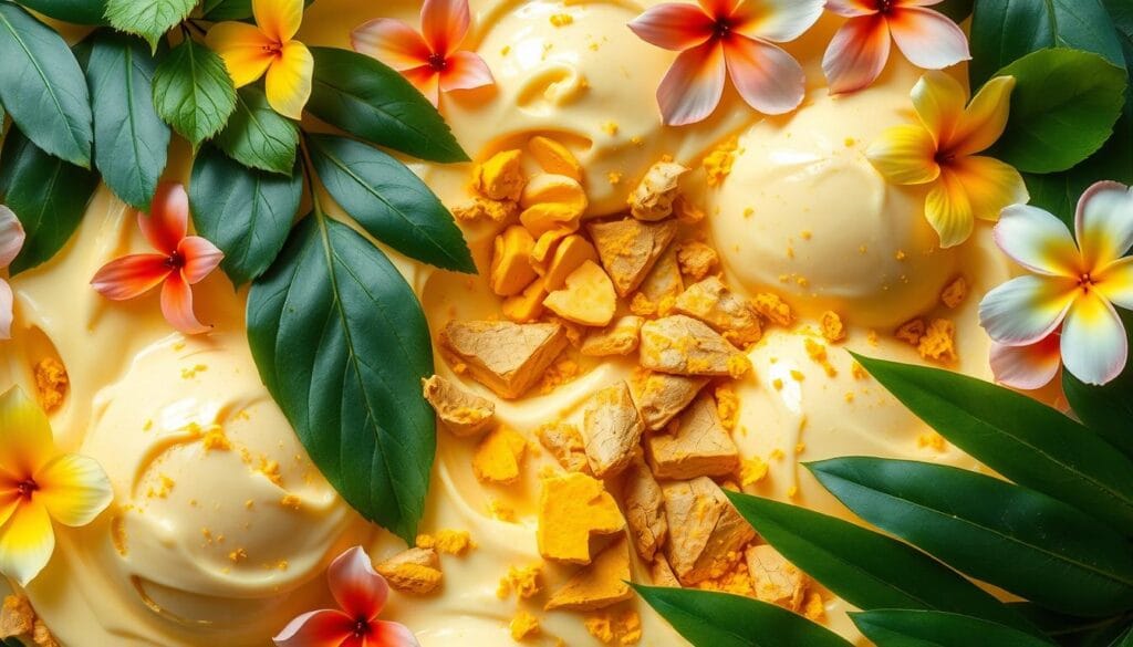 Exotic botanicals in gelato