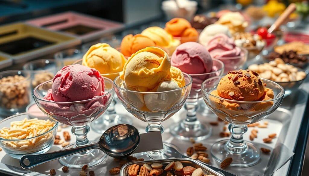 serving ice cream serving ice cream