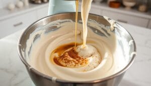 Ice cream mix milk (often implies a recipe or process)