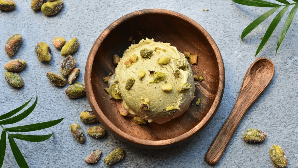 Rose Pistachio Delight Ice Cream