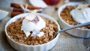 crumble ice cream