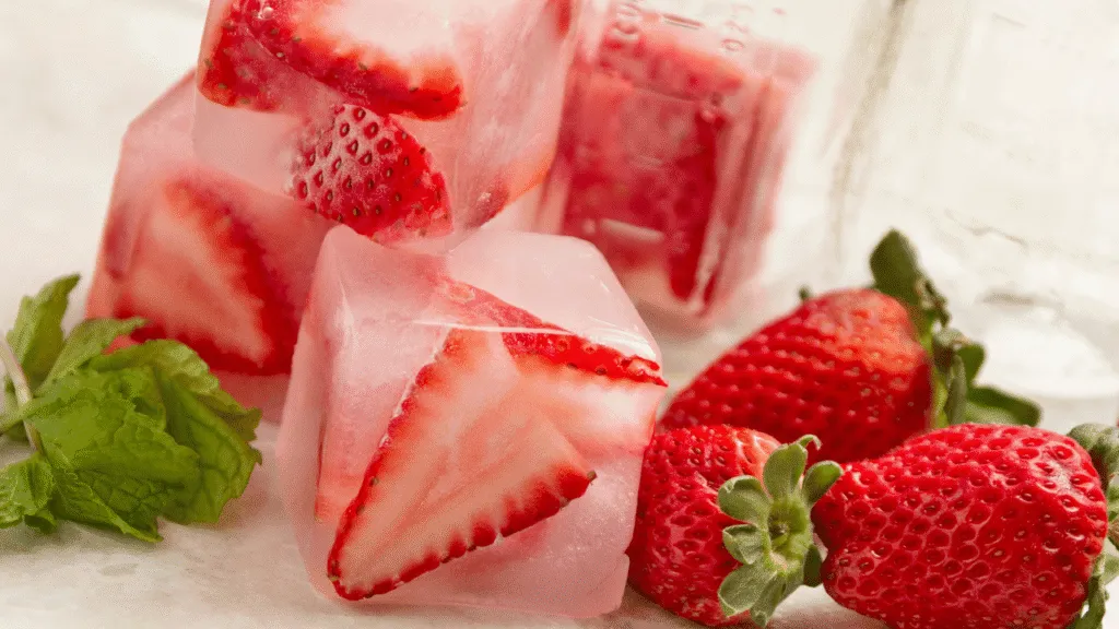 fruit infused ice cubes for water and tea Fruit infused ice cubes Creative Applications Beyond Drinks