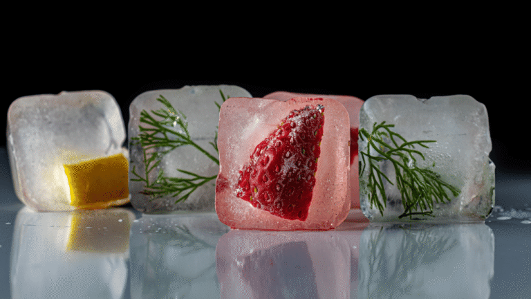 Fruit Infused Ice Cubes Perfect for Summer Drinks 1 Fruit infused ice cubes