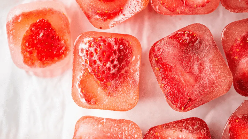 homemade infused ice cubes How to Make Fruit Infused Ice Cubes