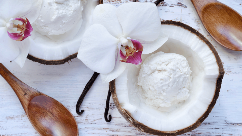 Keto Coconut Ice Cream (Recipe method) Freezing, Serving, and Storage Tips