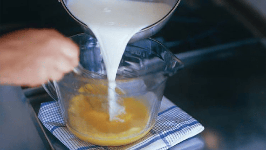 tempering eggs for custard