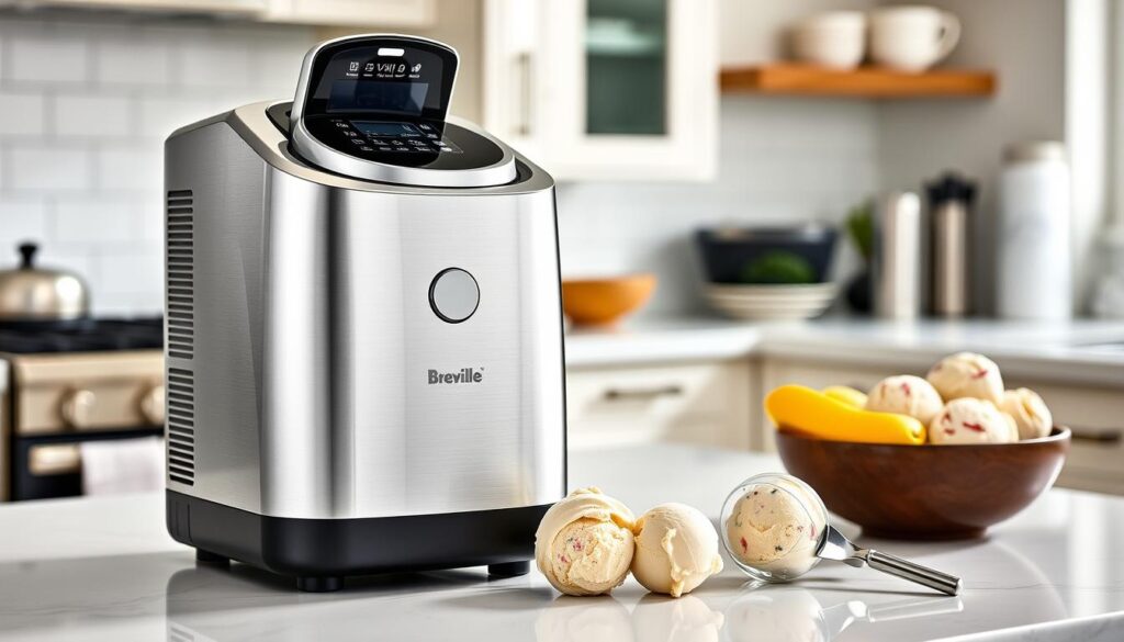 Generate an image of the Breville Smart Scoop Ice Cream Maker