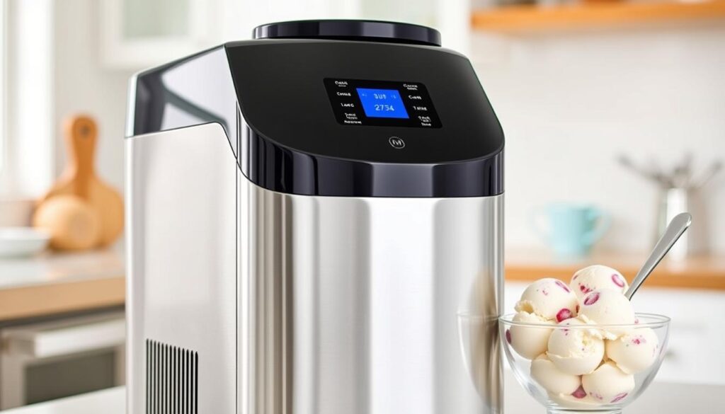 Generate an image of the Whynter ICM-15LS Automatic Ice Cream Maker