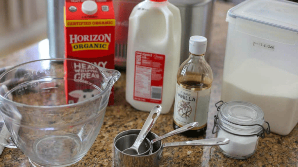 homemade ice cream mix ingredients
