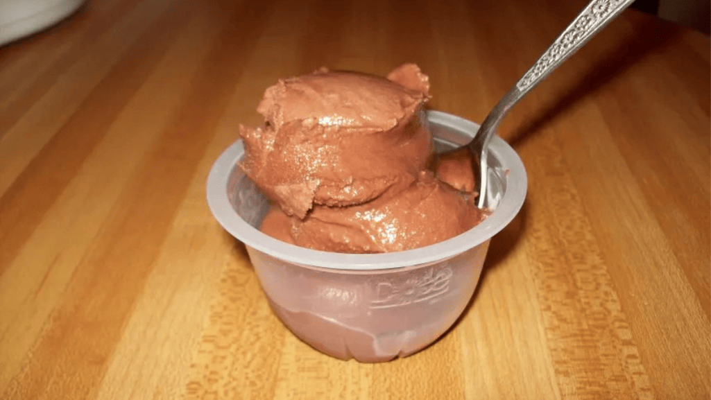 ice cream base in a food processor