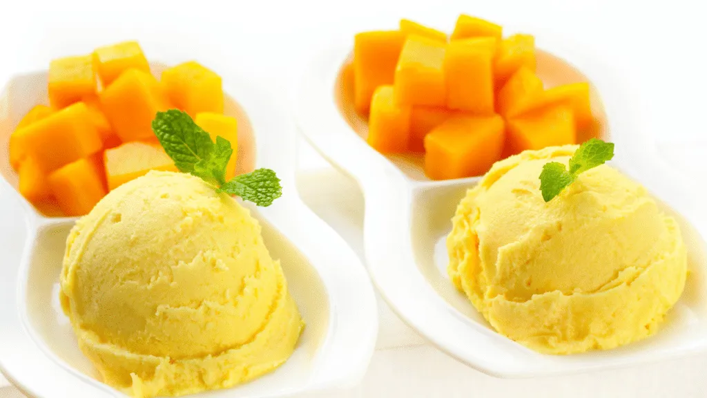 2-Ingredient Mango Coconut Ice Cream
