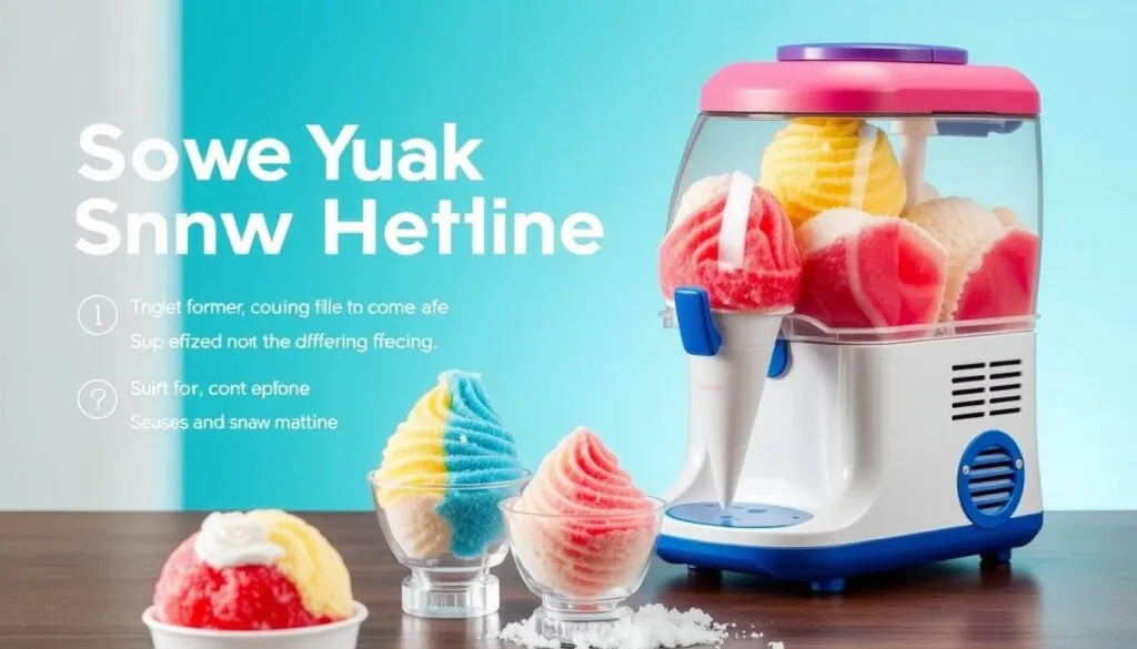 Image of a snow cone machine for home use