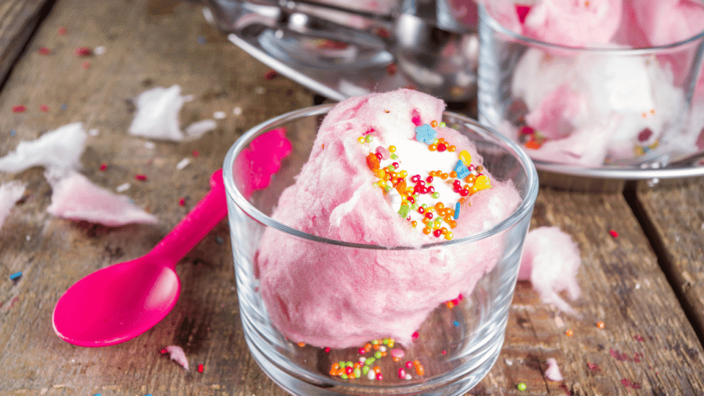 A smooth, creamy ice cream base, captured in high-resolution with a shallow depth of field, illuminated by soft, diffuse natural lighting. The base has a silky, velvety texture, with a slightly glossy sheen and a cool, refreshing appearance. The color is a vibrant, pristine white, hinting at the pure, indulgent flavors to come. The composition places the base in the center, with a clean, minimalist background that allows the focus to remain on the essential element of the ice cream-making process. Crafting the Perfect Cotton Candy Ice Cream Recipe Base