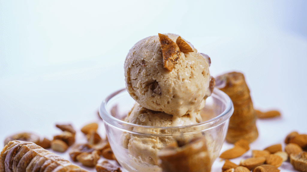 Creating an Ice Cream with Almond Milk Base Without an Ice Cream Maker