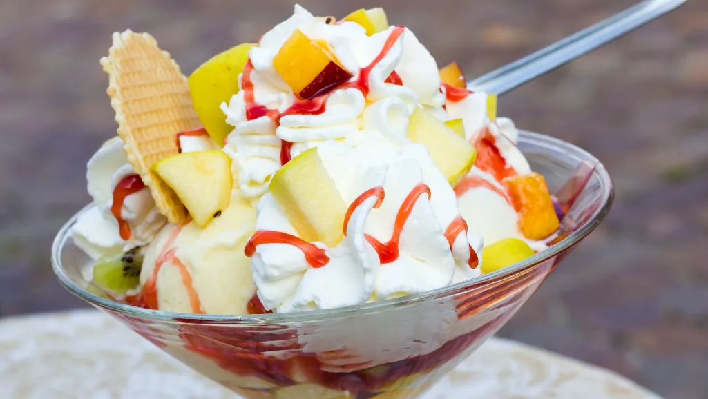 Fruit Simple Syrup Ice Cream