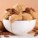 homemade ice cream using almond milk