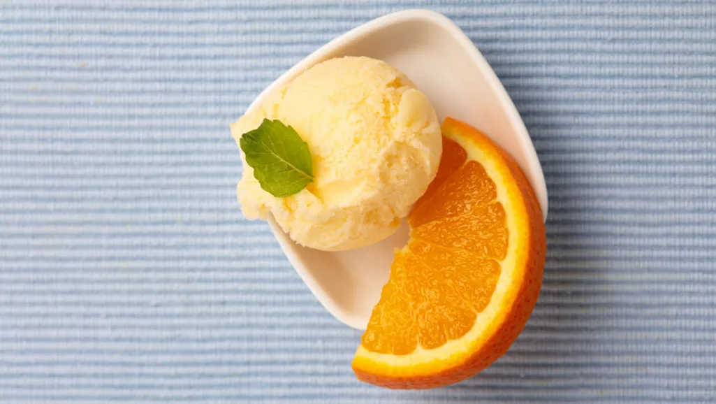 Cantaloupe and Ice Cream