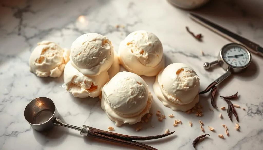 A glass jar filled with a clear liquid, highlighted by warm, natural lighting. On the shelves behind it, various kitchen items such as spices, herbs, and other cooking essentials are neatly arranged, creating a sense of organization and functionality. The jar's label prominently displays the words "Vanilla Bean Simple Syrup," emphasizing the product's purpose and shelf life. The overall scene conveys a cozy, well-stocked kitchen, ready to inspire culinary creativity and showcase the syrup's longevity and versatility. A glass jar filled with a clear liquid, highlighted by warm, natural lighting. On the shelves behind it, various kitchen items such as spices, herbs, and other cooking essentials are neatly arranged, creating a sense of organization and functionality. The jar's label prominently displays the words "Vanilla Bean Simple Syrup," emphasizing the product's purpose and shelf life. The overall scene conveys a cozy, well-stocked kitchen, ready to inspire culinary creativity and showcase the syrup's longevity and versatility.