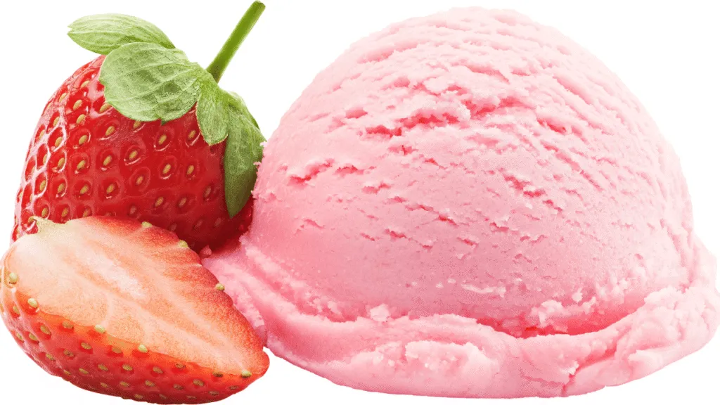 A delectable scoop of soft serve strawberry ice cream, its delicate pink hue gently swirled and crowned with fresh, juicy strawberry slices. The creamy texture is accentuated by gentle shadows that give depth and dimension, while soft, diffused lighting casts a warm, inviting glow. The ice cream appears to be served in a simple, clean white dish, allowing the vibrant strawberry color to take center stage. The overall mood is one of simplicity, freshness, and indulgence, perfectly capturing the essence of the "Step-by-step: from fresh strawberries to soft serve" section of the recipe article. Cuisinart Strawberry Ice Cream Recipe Step-by-step: from fresh strawberries to soft serve