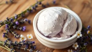 Homemade Honey Lavender Ice Cream: A Refreshing Treat 1 honey lavender ice cream