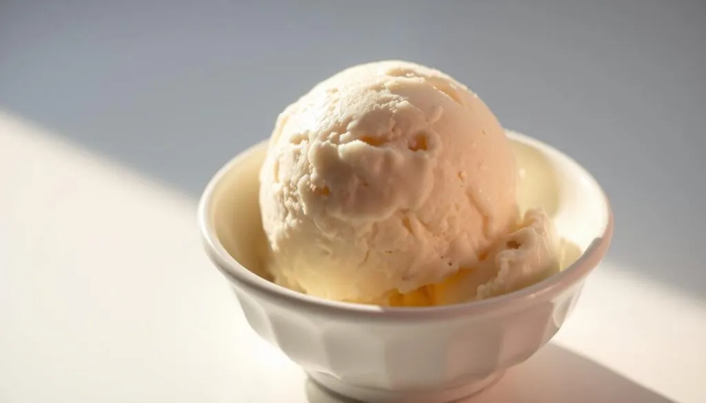 A close-up shot of two parallel rows of ice cream scoops, one with a rich, creamy custard-style texture and the other with a smooth, Philadelphia-style creaminess. The custard scoops have a warm, golden hue and a slightly ruffled surface, while the Philadelphia scoops are sleek and polished, with a pale, velvety appearance. The scoops are presented on a pristine white background, illuminated by soft, diffused lighting that accentuates their luscious, appetizing qualities. The composition emphasizes the contrasting textures and visual appeal of these two distinct ice cream styles, inviting the viewer to imagine their delightful flavors and mouthfeel. A close-up shot of two parallel rows of ice cream scoops, one with a rich, creamy custard-style texture and the other with a smooth, Philadelphia-style creaminess. The custard scoops have a warm, golden hue and a slightly ruffled surface, while the Philadelphia scoops are sleek and polished, with a pale, velvety appearance. The scoops are presented on a pristine white background, illuminated by soft, diffused lighting that accentuates their luscious, appetizing qualities. The composition emphasizes the contrasting textures and visual appeal of these two distinct ice cream styles, inviting the viewer to imagine their delightful flavors and mouthfeel.