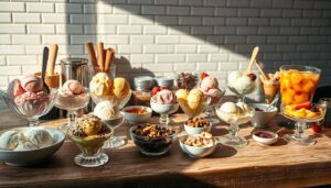Fun Ice Cream Party Food Recipes 1 Fun Ice Cream Party Food Bar Setup with Colorful Scoops and Toppings