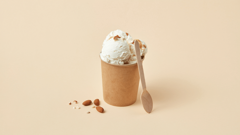 Step-by-step: from blended base to scoopable Sugar-free Almond Milk Ice Cream Recipe method
