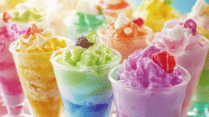 blue raspberry slushie