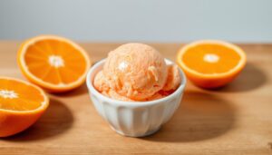 orange sherbet ice cream