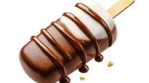 A close-up, high-resolution image of rich, luscious chocolate. Glossy, dark brown chocolate with swirls and waves, as if freshly melted and poured. The chocolate has a smooth, velvety texture, glistening in soft, warm lighting. The background is slightly blurred, creating a sense of depth and focus on the chocolate itself. The lighting casts gentle shadows, accentuating the depth and dimension of the chocolate. The overall mood is indulgent, decadent, and visually appealing, evoking a sense of culinary delight.