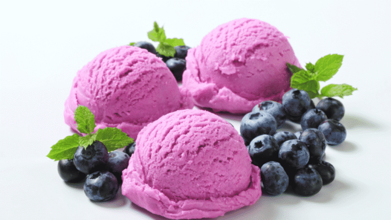 Blueberry Basil Sorbet