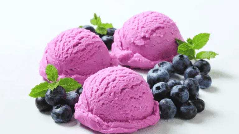 Blueberry Basil Sorbet
