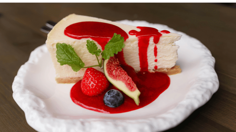 Sweet Corn and Blueberry Cheesecake